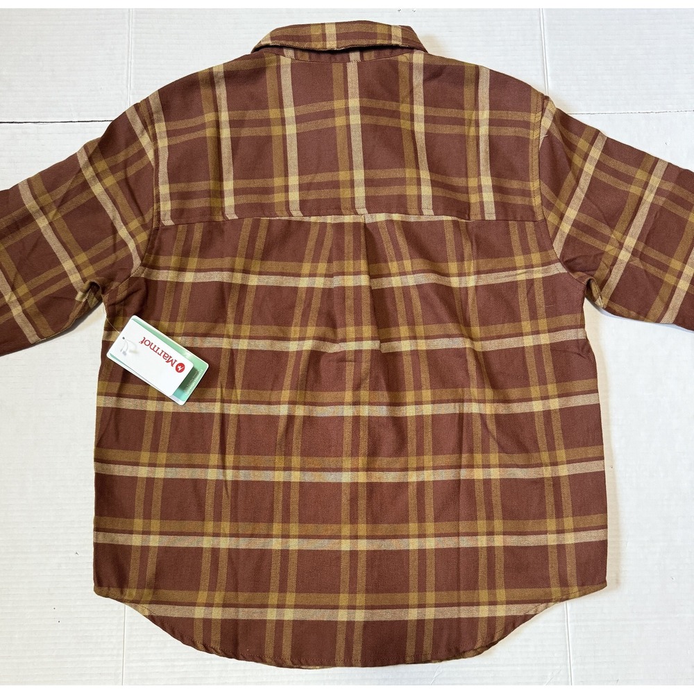 MARMOT Fairfax - Women's Brown‎ Button Flannel Shirt - Size Medium - NWT - Picture 2 of 8
